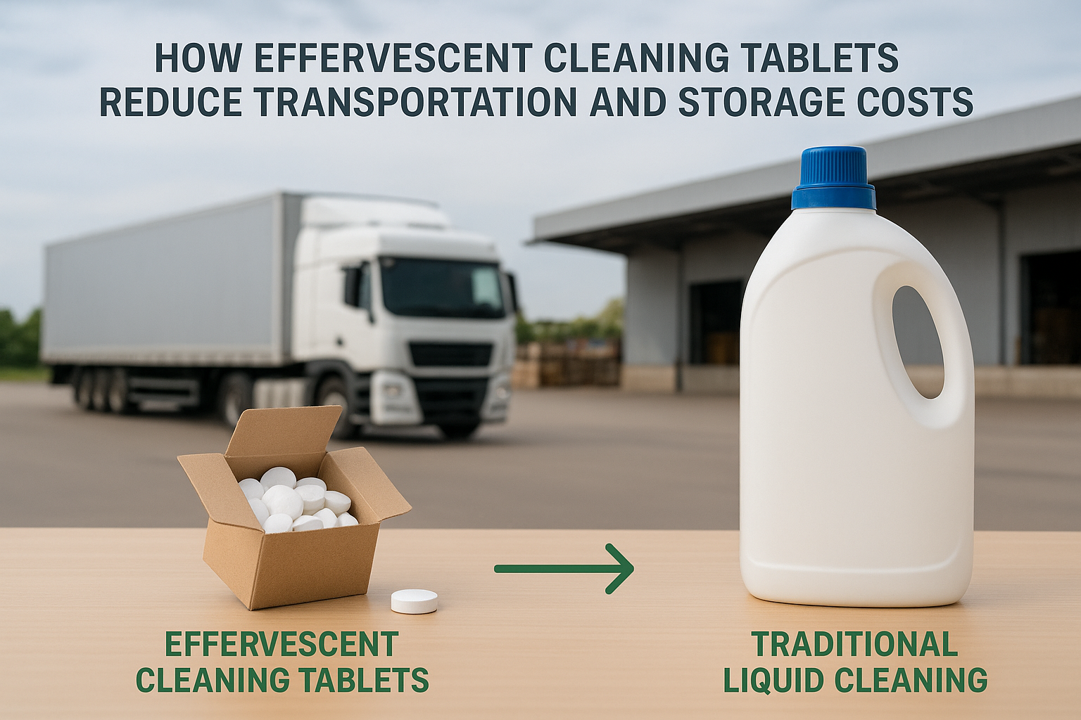 How Effervescent Cleaning Tablets Reduce Transportation and Storage Costs