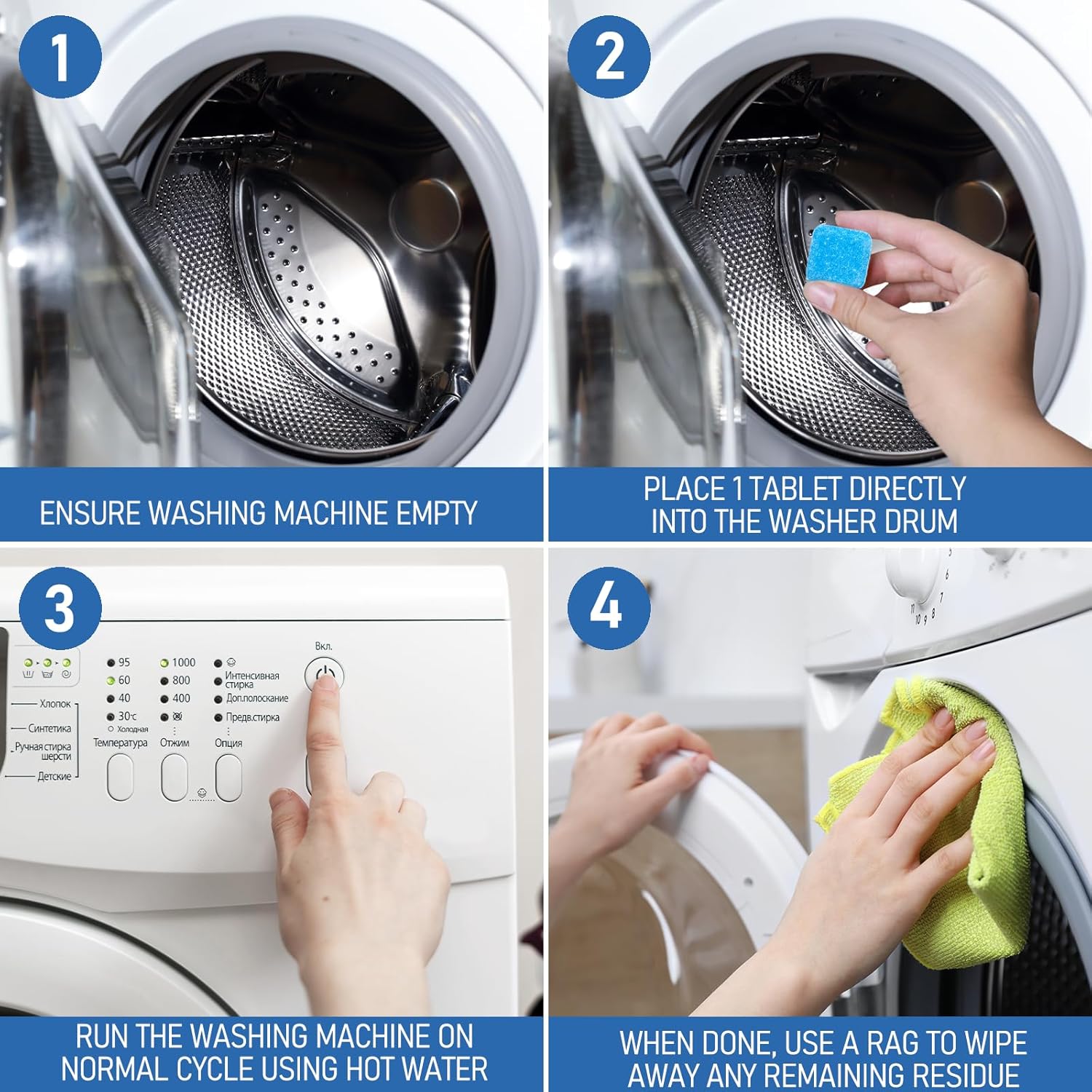 Washing Machine Drum Cleaning Effervescent Tablets