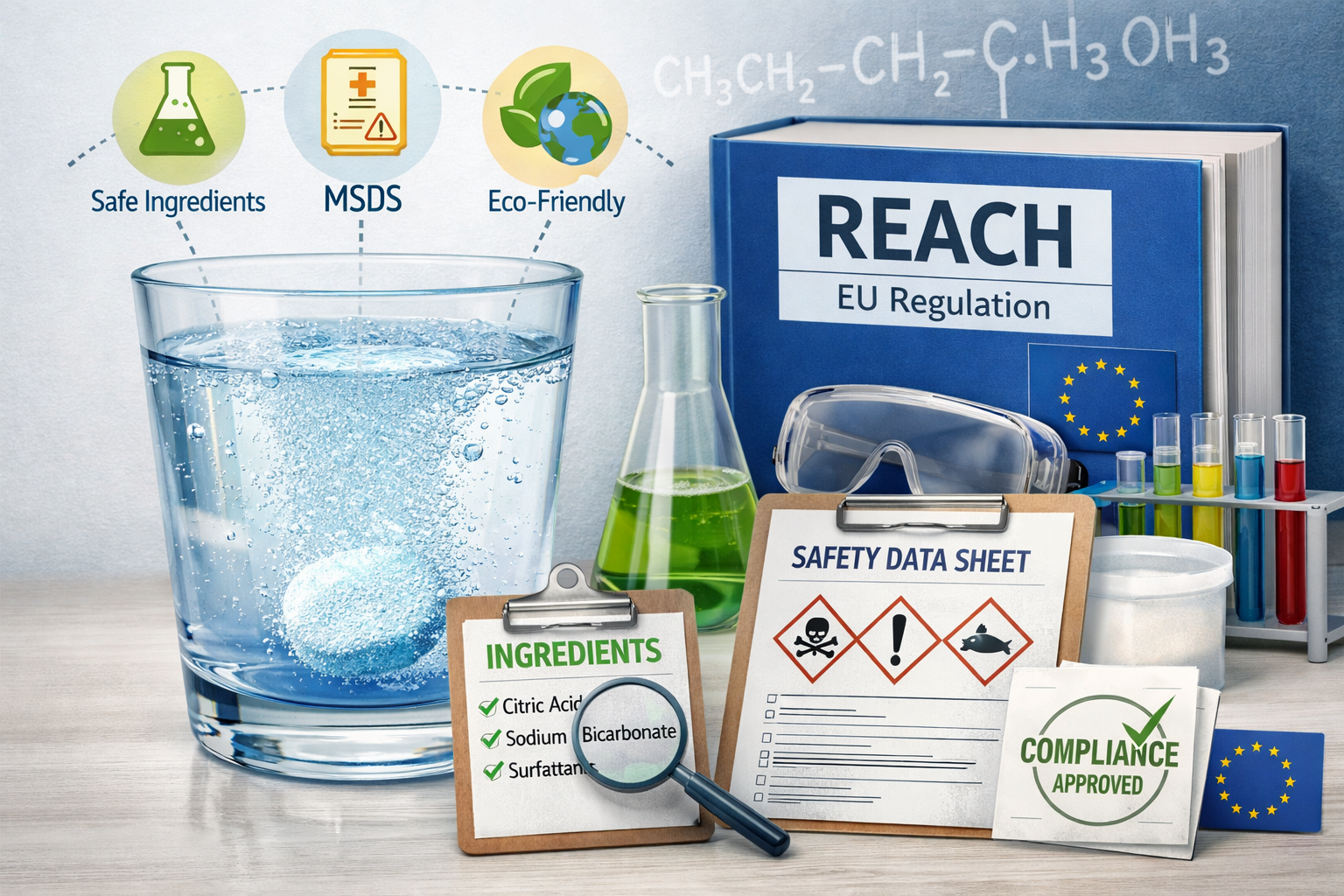 Ingredient Transparency in Cleaning Effervescent Tablets: Ensuring Compliance with International Regulations